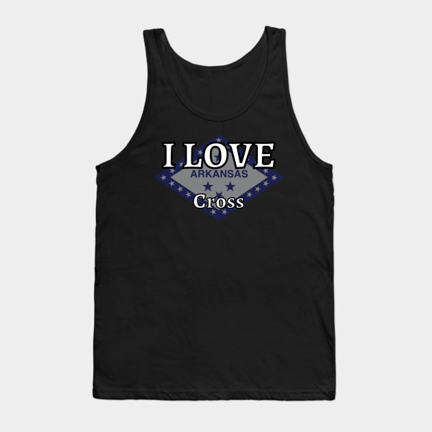 I LOVE Cross | Arkensas County Tank Top by euror-design